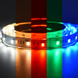 BRIGHT 5050 <strong>RGB</strong> CCT <strong>LED</strong> Strip RGBWW RGBCW 12V 24V <strong>LED</strong> Strip Light 60LEDs Neon Lighting - Product Image 1