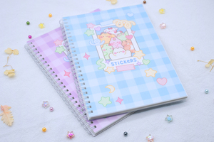 High Quality Softcover Grid Notebook for Home and School Use Eco-Friendly with Self-Adhesive Sticky <strong>Notes</strong> - Product Image 2