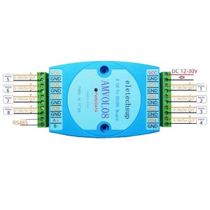 8 Channel <strong>Analog</strong> <strong>Output</strong> 0-10V 0-5V AO <strong>Module</strong> RS485 Modbus RTU to Voltage PLC Remote IO Expansion Board