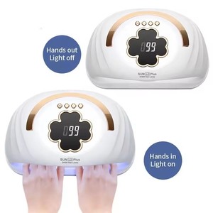 248W LED UV luce asciugatrice Gel smalto con 45 LED 4 impostazione Timer Display LCD schermo sensore automatico professionale due mani lampada per unghie - Product Image 3