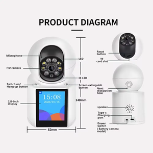 Icsee Monitor IP Cámara Wifi Ptz Interior Wifi Cámara inteligente con pantalla Cámara DE SEGURIDAD DE videollamada con un clic - Product Image 4