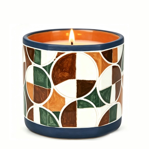 High Quality Matt Ceramic Clay Candle Jars With Lid Candle Cup Container For Candle Making