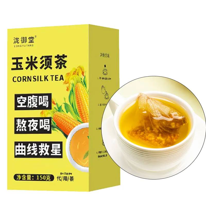 Nhà máy cung cấp chất lượng cao Ngô râu trà lụa Trung Quốc thảo mộc Túi Trà 150 gam/hộp có thể được tùy chỉnh