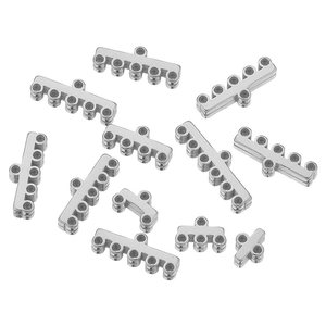 多层项链扣不锈钢滑动锁扣管连接器1,2、3,4、5、6股珠宝制作用滑动扣 - Product Image 3