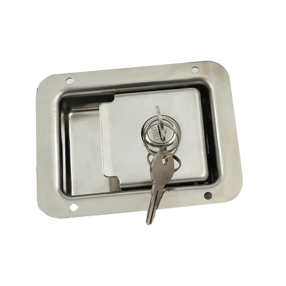 X صندوق أدوات خزانة باب خزانة بمقبض قفل مزلاج ضغط فولاذية مجداف مزلاج