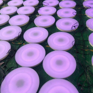 Tanıtım ledi disk ışık yuvarlak dans pisti LED gömme duvar ışığı müzik etkisi ile eğlence interaktif parti etkinliği - Product Image 5
