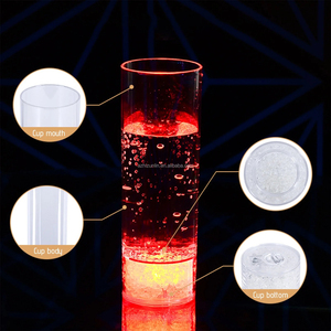 แก้วน้ำเรืองแสง RGB 12ออนซ์พร้อมโหมดสี8โหมดสีสันสดใสกระพริบแก้วเครื่องดื่ม LED ถ้วยเรืองแสง - Product Image 4