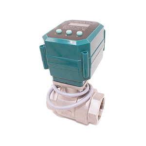 DN15 DN20 DN 25 SS304 kadın akıllı DC12V DC24V BSP NPT CTF-001 manuel geçersiz kılma ile 10nm motorlu bilyalı vana - Product Image 6
