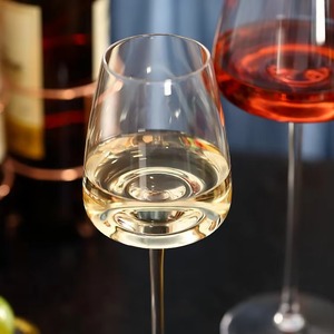 现代3pcs无铅水晶红酒酒杯套装奢华凹底长杆工厂定制独特勃艮第风格优雅