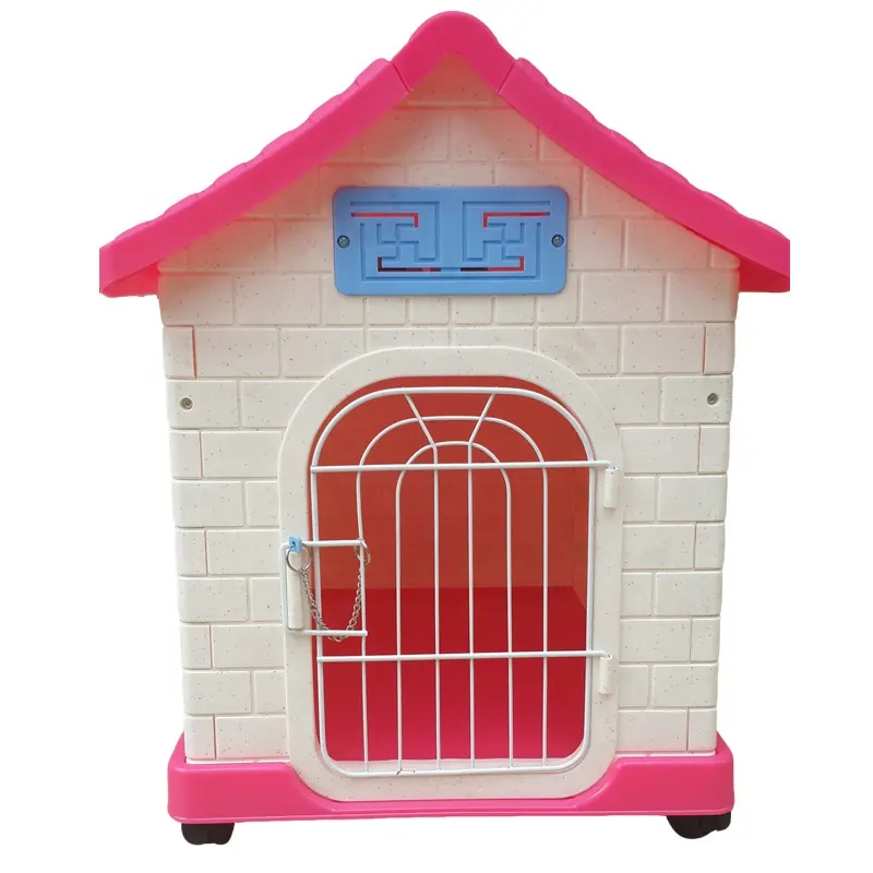 공장 뜨거운 판매 새로운 디자인 럭셔리 플라스틱 야외 애완 동물 집 개 집 화장실