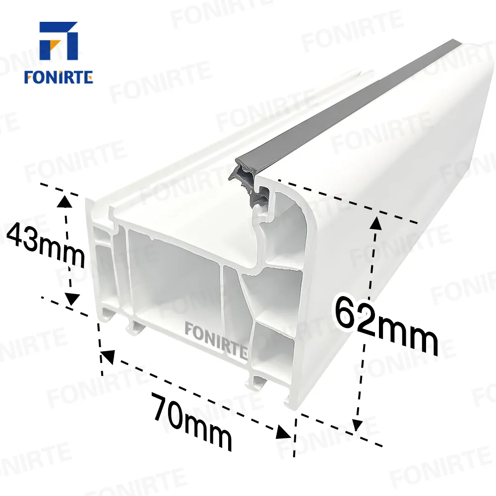 Pvc-profil pour fenster-oder turrahmen upvc fenêtres et portes accessoires upvc double vitrage portes coulissantes h pcv profil en plastique