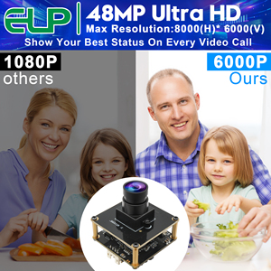 ELP 48MP USB modulo per fotocamera 30fps grandangolo 100 gradi obiettivo IMX586 UVC 8K Mini USB USB per PC Raspberry Pi - Product Image 2