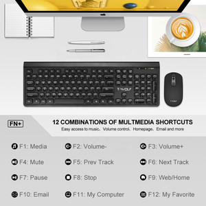 Conjunto de teclado y ratón para gaming, mouse y Teclado sensible al usb, venta al por mayor