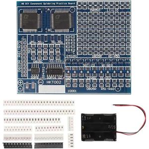 SMD NE555 CD4017 dönen yanıp sönen LED bileşenleri SMT l4400 lehimleme uygulama kurulu elektronik devre eğitim paketi DIY kiti - Product Image 1