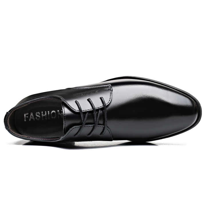 British Men Fashion Breathable Pointed Leather Shoe Casual Footwear Men's Business Formal Dress Shoes
