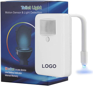 Luce per WC con sensore di rilevamento del movimento-16 colori LED luce per water da bagno (bianco)