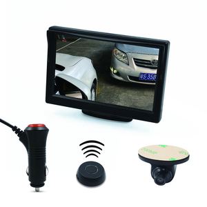 5インチTFTモニター付きインテリジェントワイヤレスボタンコントロールカーサイドビューカメラシステム - Product Image 1
