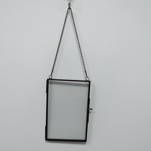 金色悬挂玻璃相框，带链条，用于漂浮DIY干花树叶艺术品展示 - Product Image 6