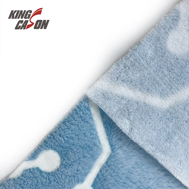 Kingcason düşük fiyat % 100% Polyester çift yüzlü kravat boyama takımyıldızı baskılı karanlık flanel polar halı