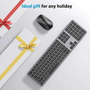 Bt Draadloos Toetsenbord En Muis Combo Multi-Apparaat Schaar-Structuur Computer Toetsenbord En Stille Muis Combo Voor <span class=keywords><strong>Mac</strong></span> - Product Image 6