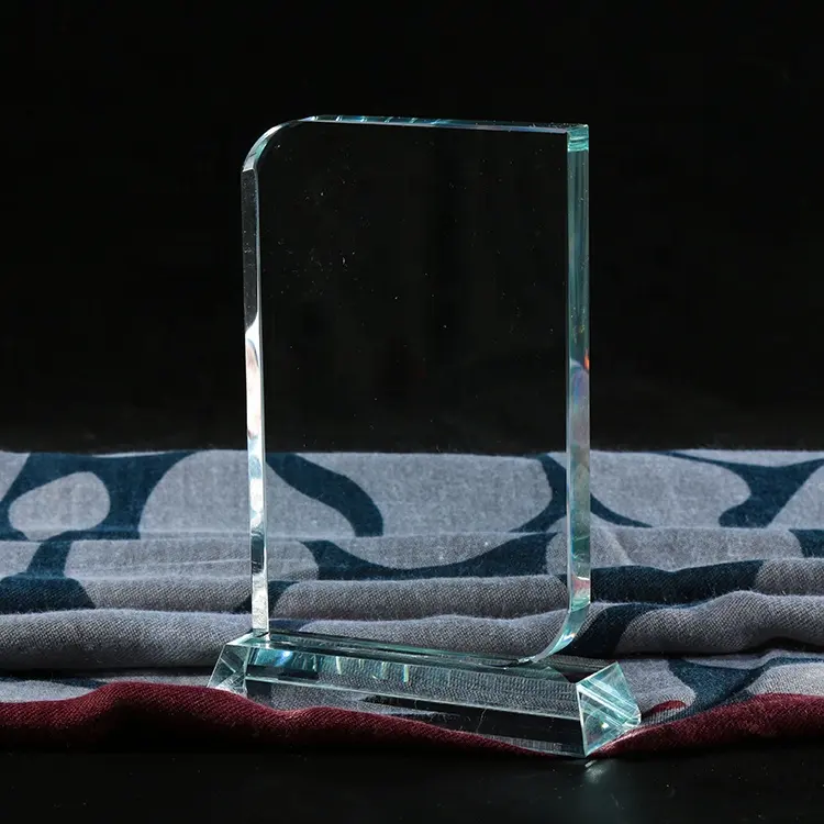 HDW, trophée en verre pas cher, Plaque vierge personnalisée claire, trophée de prix en cristal pour la gravure