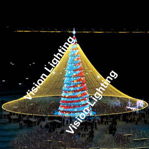 3D складывающийся WS2811 программа Рождественский Пейзаж Использование пиксели наружное украшение RGB освещенный мотив дерево свет - Product Image 2