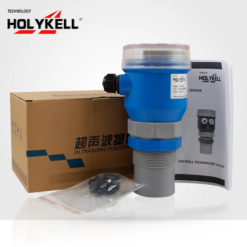 Capteur de niveau à ultrasons de sortie Holykell 4-20mA RS485 NPN pour réservoir de niveau d'eau