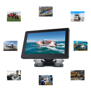 Pantalla táctil antiestática a prueba de agua IP67 de 7 pulgadas para camión-Monitor LCD TFT de alto brillo HD, entrada CVBS de 2 canales, voltaje amplio de 9-36V - Product Image 1