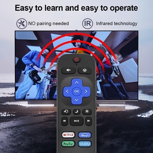 Sostituzione telecomando TV universale a 17 tasti all'ingrosso popolare per Roku TCL Hisense Onn Sharp Smart TV in plastica - Product Image 3