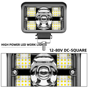 Araba LED 3/4/5/7 inç çalışma ışığı yardımcı aydınlatma off-road araç motosiklet far modifiye spot beyaz sarı renk - Product Image 4