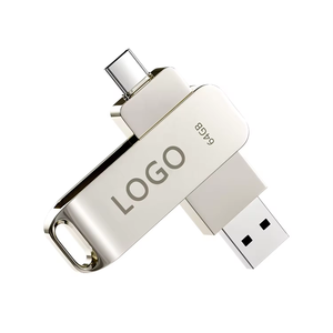 Promotional 16GB USB 3.0 Pen Drive 2.0 OTG <strong>Type</strong> C Metal Usb <strong>Flash</strong> <strong>Memory</strong> Stick Plastic Pendrive With Swivel Feature - Product Image 1