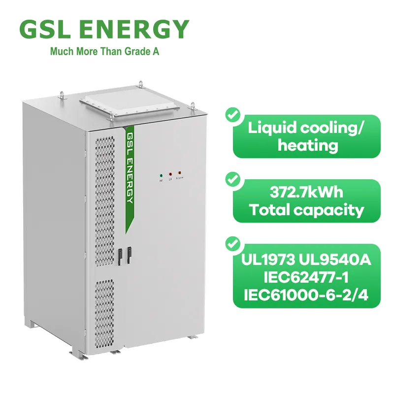 GSL ESS กล่องเก็บแบตเตอรี่สำหรับอุตสาหกรรม, 372kwh เก็บแบตเตอรี่พลังงานแสงอาทิตย์ก้อนแบตเตอรี่เก็บพลังงานอุตสาหกรรมและเชิงพาณิชย์