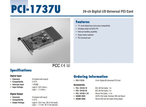 Henhen Hen PCI-1737U-BE-tarjeta de entrada/salida digital de 24 canales, tarjeta de adquisición de datos para coche - Product Image 3