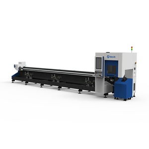 Máquinas profesionales de corte por láser de fibra de tubo CNC de 3000W, Material de cola corta, cortador láser de tubo de Metal, sistema de carga automático - Product Image 1