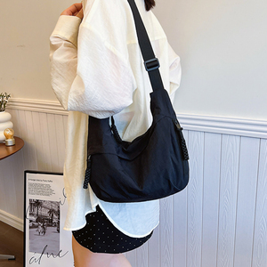 ניילון מתכווננת רצועה תיק crossbody משקל עמיד למים כתף עירוני יומי שליח dumpling נשים