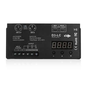 Заводские продажи высокой мощности 3 канала RGB DMX512 декодер DMX светодиодный контроллер для освещения