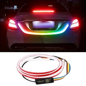 ไฟเบรคท้ายรถสีฟ้า RGB 120ซม. 150ซม. ไฟเบรกหลังรถไฟเบรกถอยหลังสัญญาณไฟเลี้ยว LED สำหรับรถยนต์ - Product Image 2