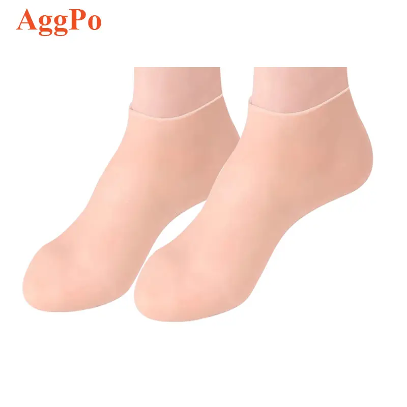 シリコン保湿ソックス-ペディキュア後のスパジェルソックスフットケア-女性のための乾燥したひびの入った足のラフスキンソックスを柔らかくする