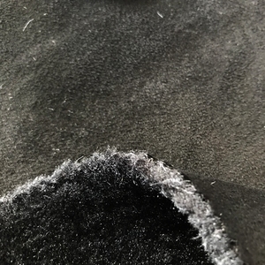 Bán Buôn Giá Rẻ Faux Lông Thú Vải Với Faux Da Lộn Màu Đen Của Sân Số Lượng Lớn Mềm Động Vật In Lông Vật Liệu Cho Hàng Thủ Công Quần Áo - Product Image 3