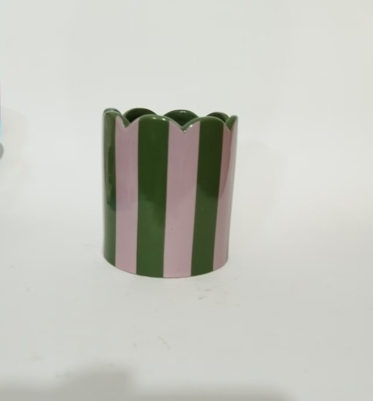 Green with pink