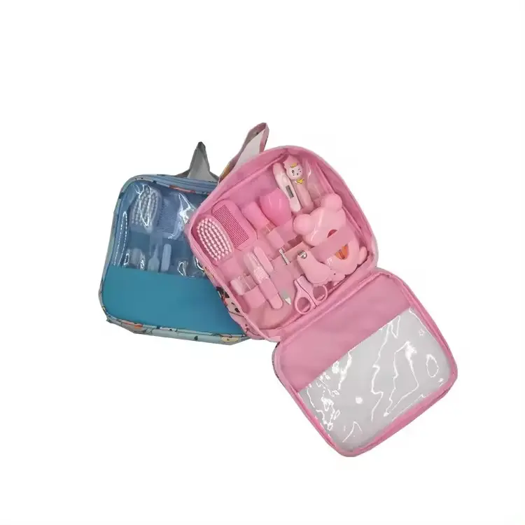 13-teiliges Pflegeset Nagelknipser Gesundheits-Zahnbürste Kammbürste Sicherheitsset Tasche Babykit