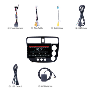 Android araba multimedya oynatıcı Honda CIVIC CF4 2001-2004 RHD LCD ekran ile araba radyo GPS DVD OYNATICI MP5 Stereo Video - Product Image 5