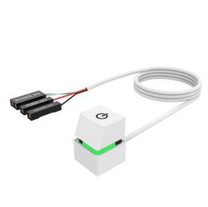 Botón de interruptor de encendido de PC LED Cable de inicio de placa base externa con luz de colores Control de escritorio de computadora portátil DIY - Product Image 5