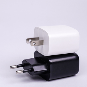 美容设计质量定制<span class=keywords><strong>USB</strong></span> A + C双端口GaN PD 30W QC3.0超快速充电手机充电器适用于苹果三星C型