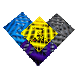 Vented Modular Interlocking PP Garage Floor Tiles, Plastic Garage Flooring Mat, Workshop and Outdoor