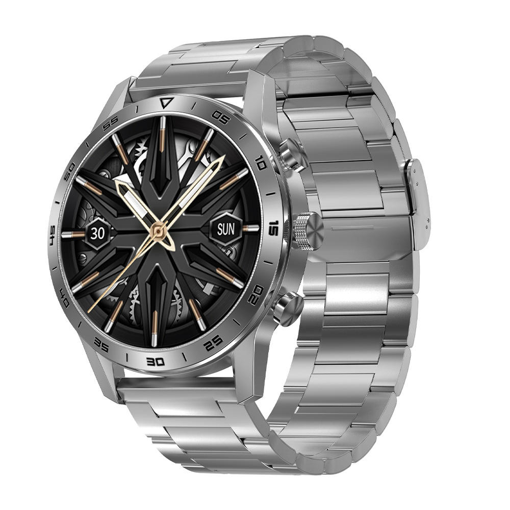 Coquille d'argent-trois souches-gel de silice noir argenté