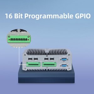 インダストリアルオートメーションベアボーンシステムコアi51165G7ファンレスミニpcインダストリアルコンピューター (4 PoE LAN/ RS485ファイアウォールルーター付き) - Product Image 4