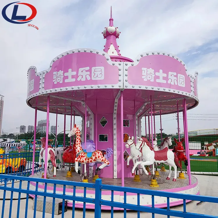 Parque de atracciones para niños Parque de atracciones Niños Electric Merry Go Round Carrusel Paseos a caballo para la venta