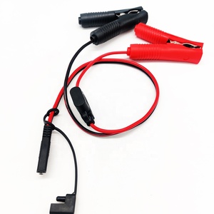 16AWG คลิปจระเข้ไปยัง SAE สายแบตเตอรี่รถยนต์คลิปจระเข้12V ตัวเชื่อมต่อจระเข้กับ SAE ที่มีตัวยึดฟิวส์กลาง - Product Image 2