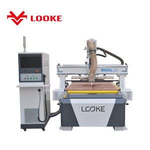 Máquina de corte CNC para tallado y carpintería, herramienta lineal cambiador de revistas, 12 herramientas, eje de 9kw, enrutador de madera, 2030, 2040, ATC - Product Image 1
